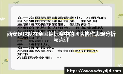 西安足球队在全国锦标赛中的团队协作表现分析与点评
